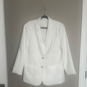 Elegant White Women's Blazer